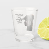 Entenjagd Bird Hund Funny Quote Labrador Schnapsglas (Rückseite)