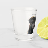 Entenjagd Bird Hund Funny Quote Labrador Schnapsglas (Links)