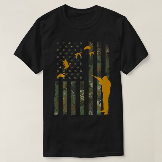 Entenjagd Camouflage Männer Camoue Hunter Geschenk T-Shirt (Design vorne)