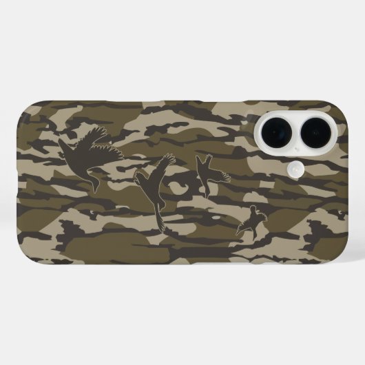 Entenjagd Camouflagen Enten Bottomland Camouflage Case-Mate iPhone Hülle (Rückseite (Horizontal))