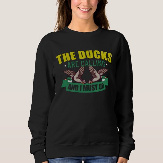 Entenjagd Entenjäger Vogeljagd 2 Sweatshirt (Vorderseite)