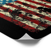 Entenjagd erschüttert Patriotische amerikanische F Poster (Ecke)