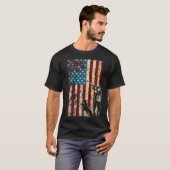 Entenjagd erschüttert Patriotische Amerikanische F T-Shirt (Vorne ganz)