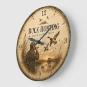 Entenjagd  große wanduhr (Winkel)