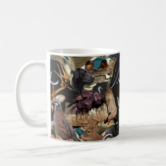 Entenjagd, Hirschjagd, Vogeljagd Kaffeetasse (Links)