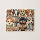 Entenjagd Hunde Schwarze Labrador Retriever Puzzle (Horizontal)