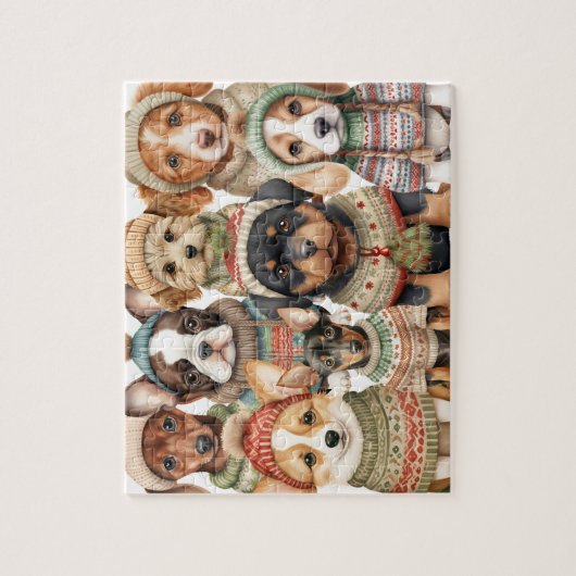 Entenjagd Hunde Schwarze Labrador Retriever Puzzle (Vertikal)