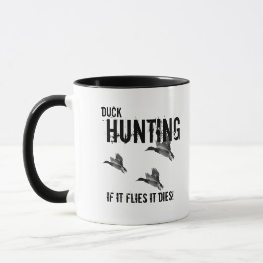Entenjagd Jagdsport Hobby Mallard Männer Tasse (Links)