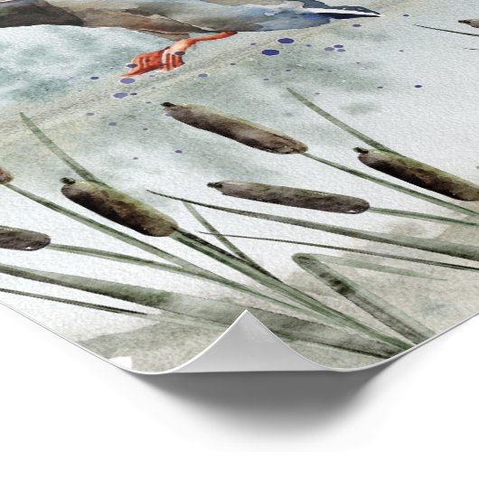 Entenjagd Kinderzimmer Wallfahrtskirche Madonna de Poster (Ecke)