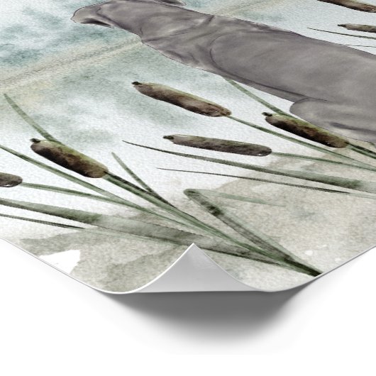 Entenjagd Kinderzimmer Wallfahrtskirche Madonna de Poster (Ecke)