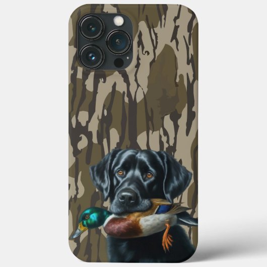 Entenjagd Labrador Retriever Bottomland Camouflage Case-Mate iPhone Hülle (Rückseite)