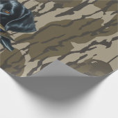Entenjagd Labrador Retriever Bottomland Camouflage Geschenkpapier (Ecke)