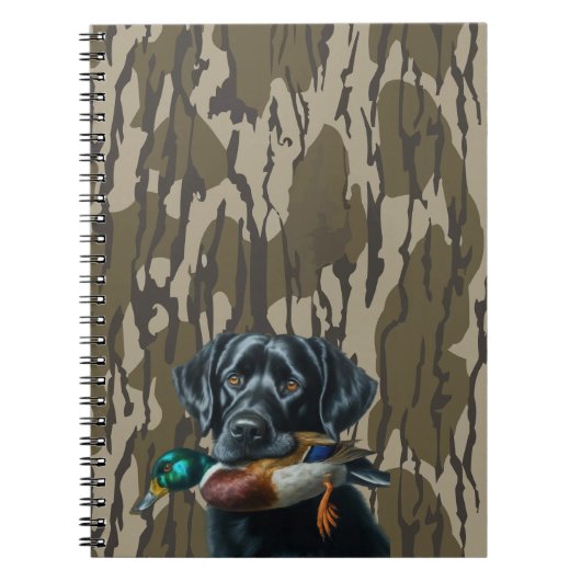 Entenjagd Labrador Retriever Bottomland Camouflage Notizblock (Vorderseite)