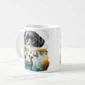 Entenjagd Loyal Retriever Mallard Marsh Kaffeetasse (Vorderseite Links)