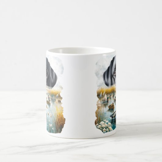 Entenjagd Loyal Retriever Mallard Marsh Kaffeetasse (Mittel)