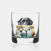 Entenjagd Loyal Retriever Mallard Marsh Whiskyglas (Vorderseite)