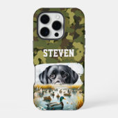Entenjagd Marsh Retreiver Hund Cool Name Camouflag iPhone Hülle (Rückseite)