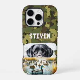 Entenjagd Marsh Retreiver Hund Cool Name Camouflag iPhone 16 Pro Hülle