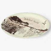 Entenjagd Pappteller (Schrägansicht)