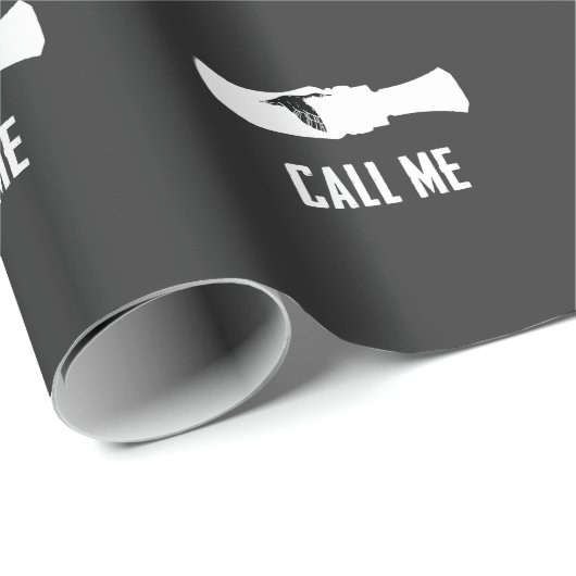 Entenjagd Pfeife nennen mich Forester-Jäger Geschenkpapier (Rolleneckpunkt)