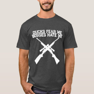 Entenjagd-Shirt Enten fürchten mich Chefs hassen m T-Shirt