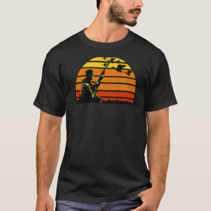 Entenjagd Väter Tag Retro Jäger Vater Papa Hus T-Shirt