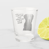 Entenjagd Vogel Hund Funny Quote Labrador Shot Gl Schnapsglas (Rückseite)