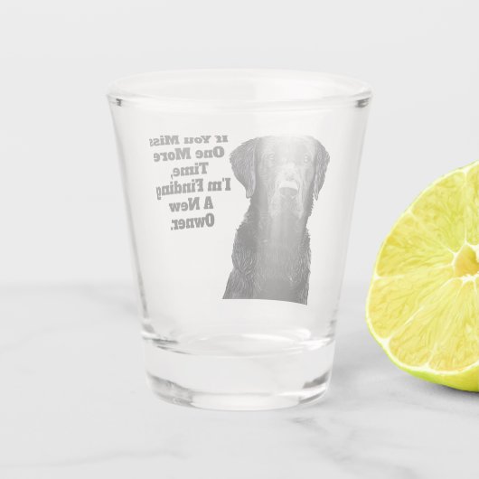 Entenjagd Vogel Hund Funny Quote Labrador Shot Gl Schnapsglas (Rückseite)
