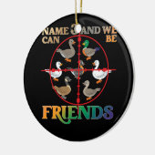 Entenjagd Wasservögel Jäger andere Duckspek Keramik Ornament (Links)