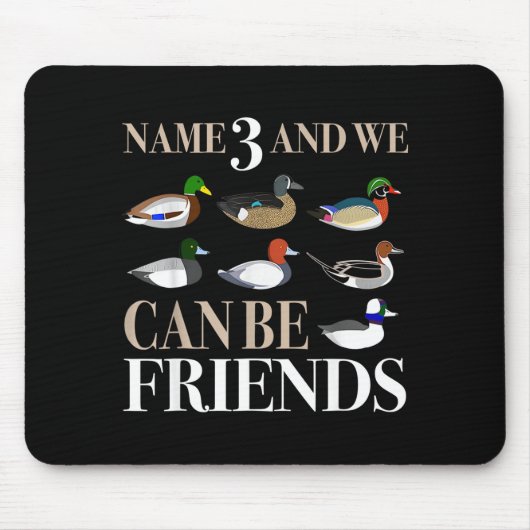 Entenjagd Wasservögel Jäger Verschiedene Ente Mousepad (Vorne)