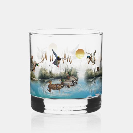Entenjagd Whiskyglas (Vorderseite)