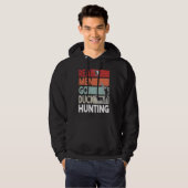 Entenjäger mit Entenjagdhund 1 Hoodie (Vorne ganz)