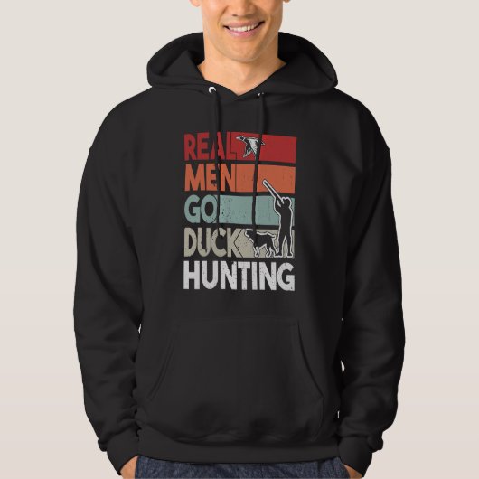 Entenjäger mit Entenjagdhund 1 Hoodie (Vorderseite)