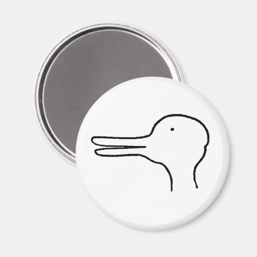 Entenkaninchen - Wittgenstein Magnet (Vorderseite/Rückseite)