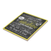 Entenkinder Liebe und Inspiration KeramikTile Fliese (Seite)