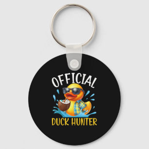 Entenkreuzfahrt-Boot-Shirt Lustige Gummiente-Jagd- Schlüsselanhänger