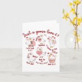 Entenliebe 67 Gans Valentinsliebhaber Lustiger Val Karte (Gelbe Blume)