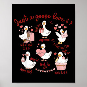 Entenliebe 67 Gans Valentinsliebhaber Lustiger Val Poster