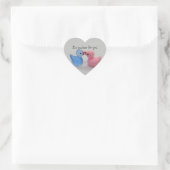 Entenliebe Herz-Aufkleber (Tasche)