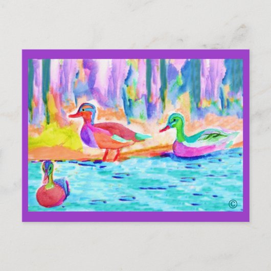 Entenmalerei Postkarten (Vorderseite)