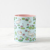 Entenpads Wasserlilie 11 oz. Rosa, blaue Keramik T Tasse (Zentrum)