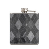 Entenpiktogramm in der Grunge der Schwarzen Raute Flachmann (Rückseite)