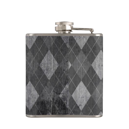 Entenpiktogramm in der Grunge der Schwarzen Raute Flachmann (Rückseite)