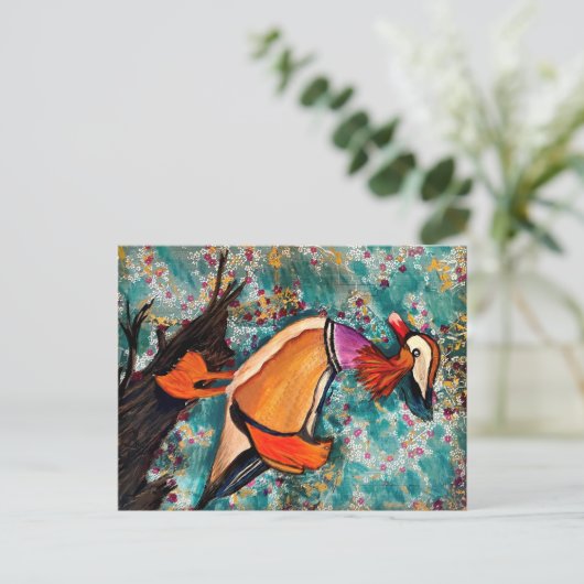 Entenpostkarte Postkarte (Stehend Vorderseite)