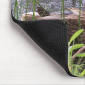 Entenputzen im Schilf Mousepad (Ecke)