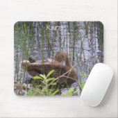 Entenputzen im Schilf Mousepad (Mit Mouse)
