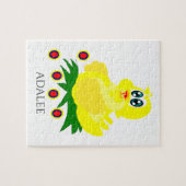 Entenpuzzle mit Kindername. Puzzle (Horizontal)