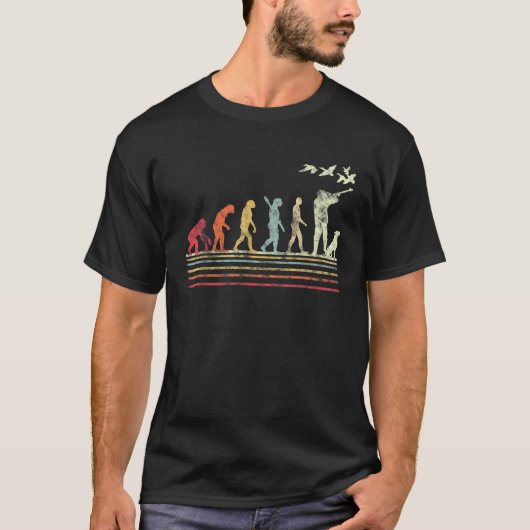 Entenschenk im Retrostil für Ente Evolution T-Shirt (Vorderseite)