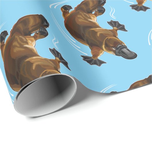 Entenschildkröte Geschenkpapier (Rolleneckpunkt)