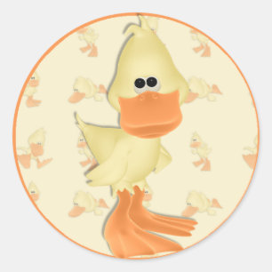 Entensticker Runder Aufkleber